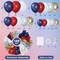 149PCS Red White and Blue Balloon Arch Kit – Memorial Day & 4th of July Patriotic Decorations with Navy Pearl, Red & Metallic Balloons for Independence Day, Veterans Day & USA Party Decor